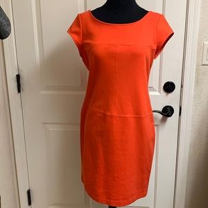 Banana Republic Size 10 Orange Dress. 72% Polyester, 23% Rayon, 5% Spand…